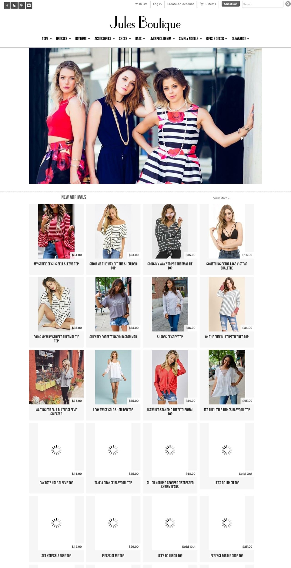 julesbtq.com shopify website screenshot
