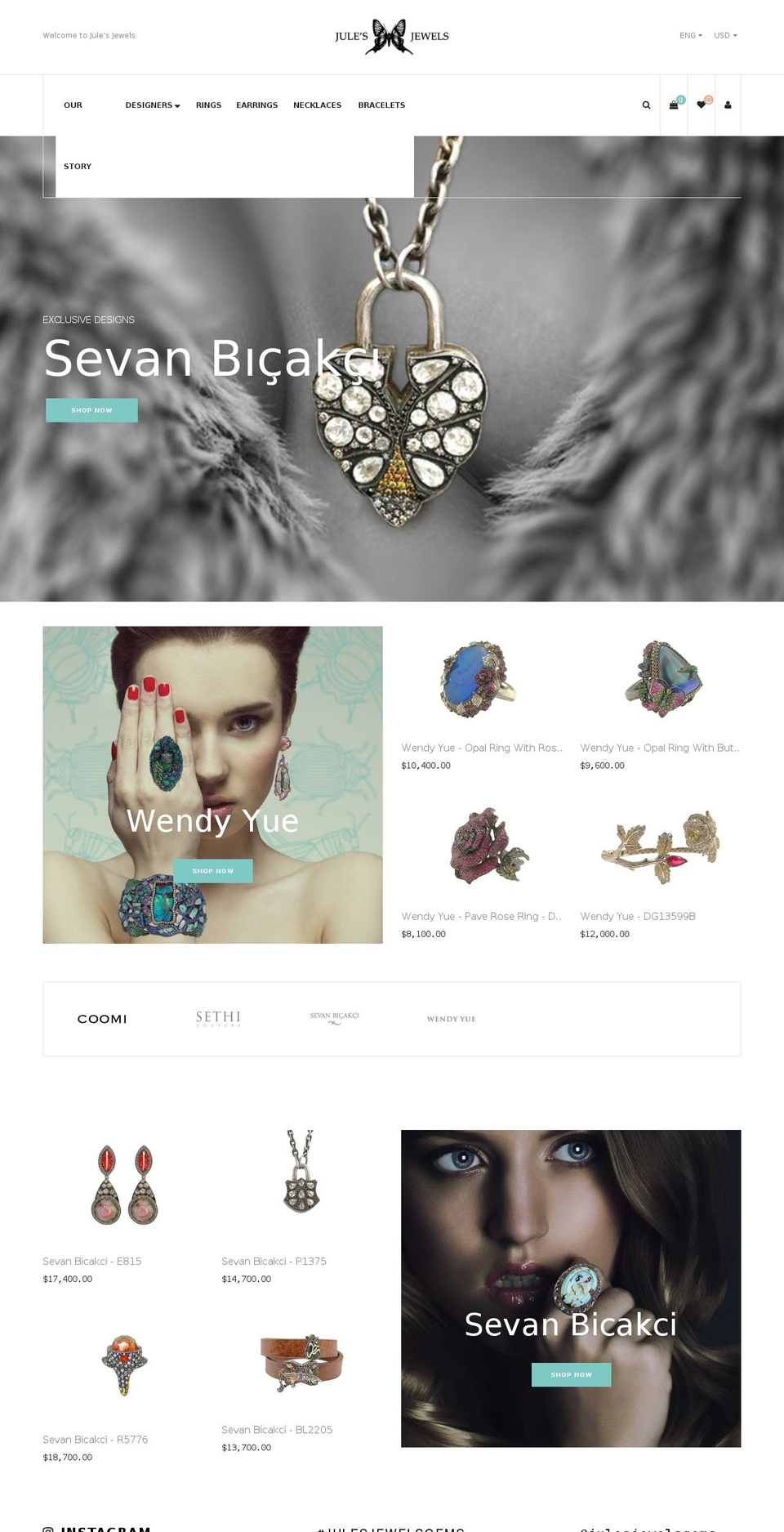 julesjewelshouston.net shopify website screenshot