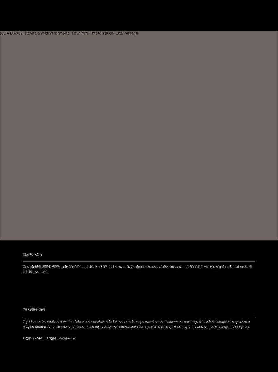 juliadarcy.com shopify website screenshot