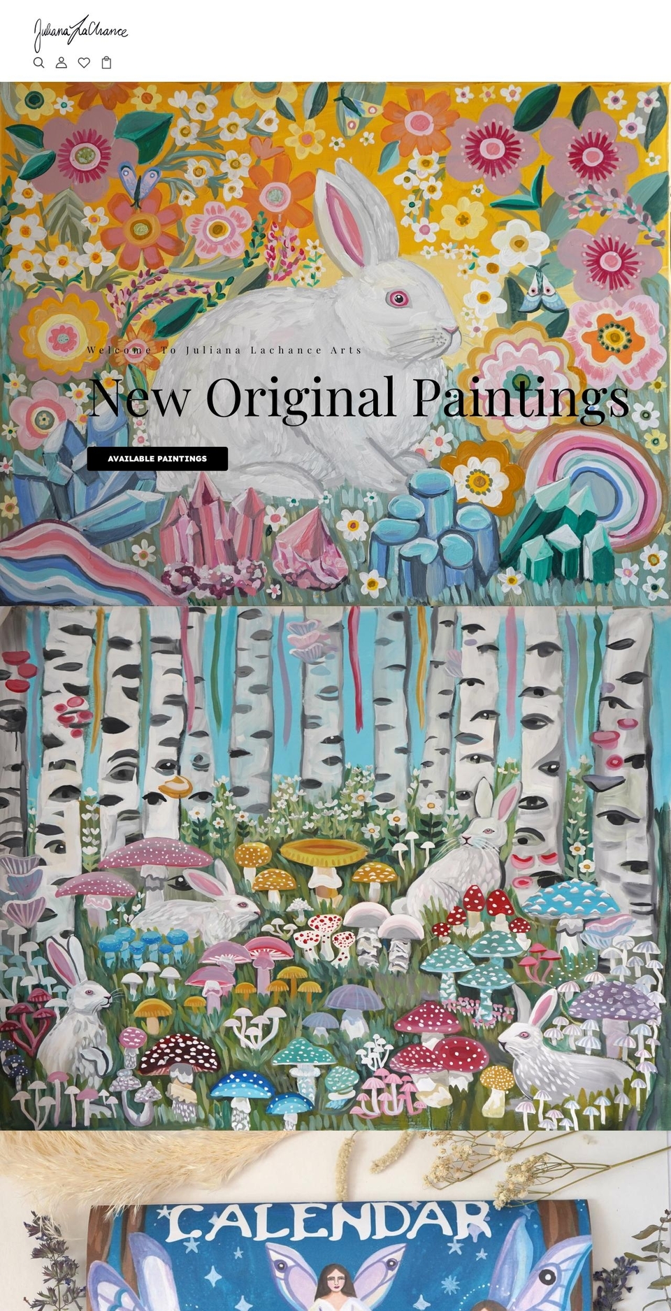 julianalachance.com shopify website screenshot