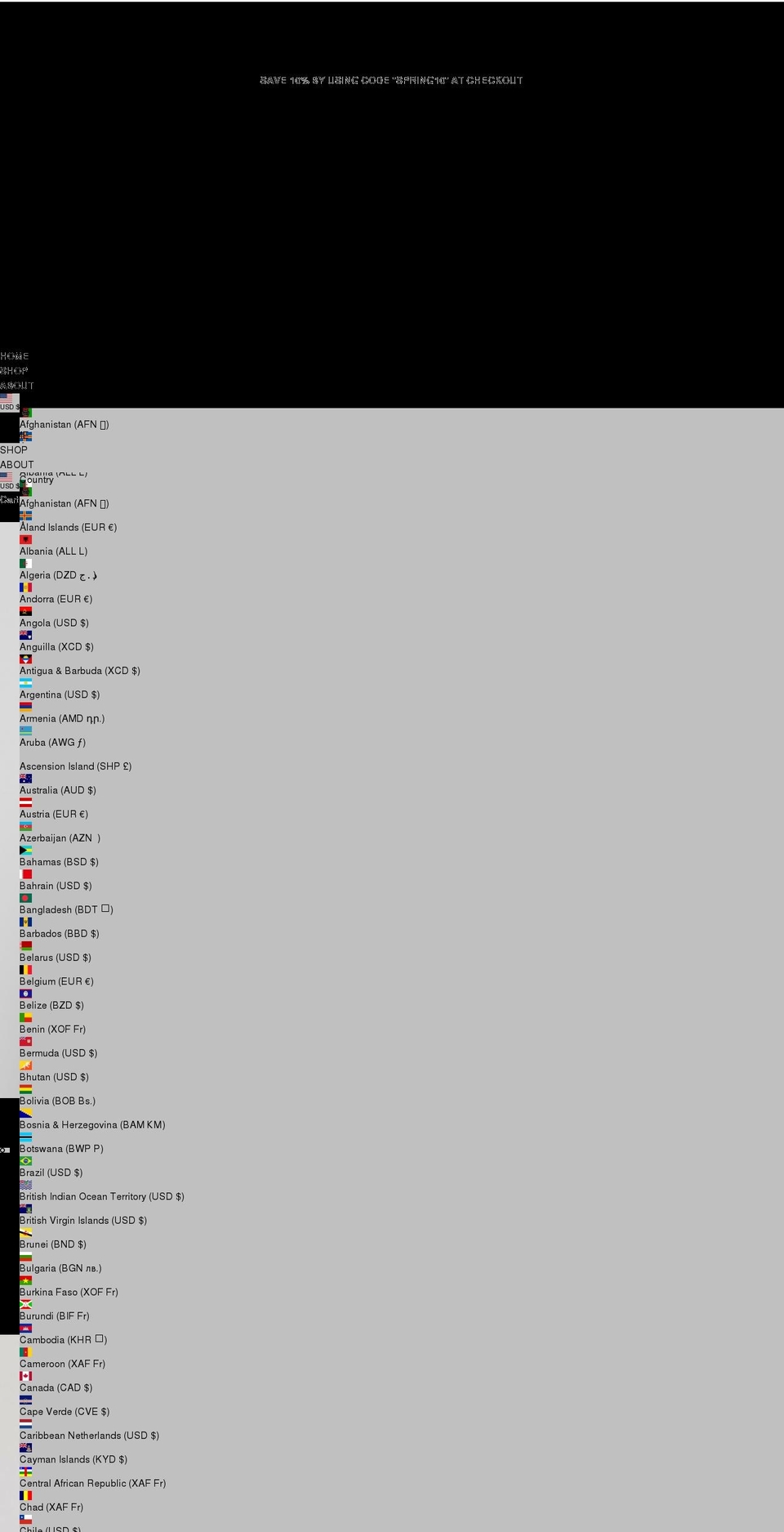 juliastrouk.com shopify website screenshot