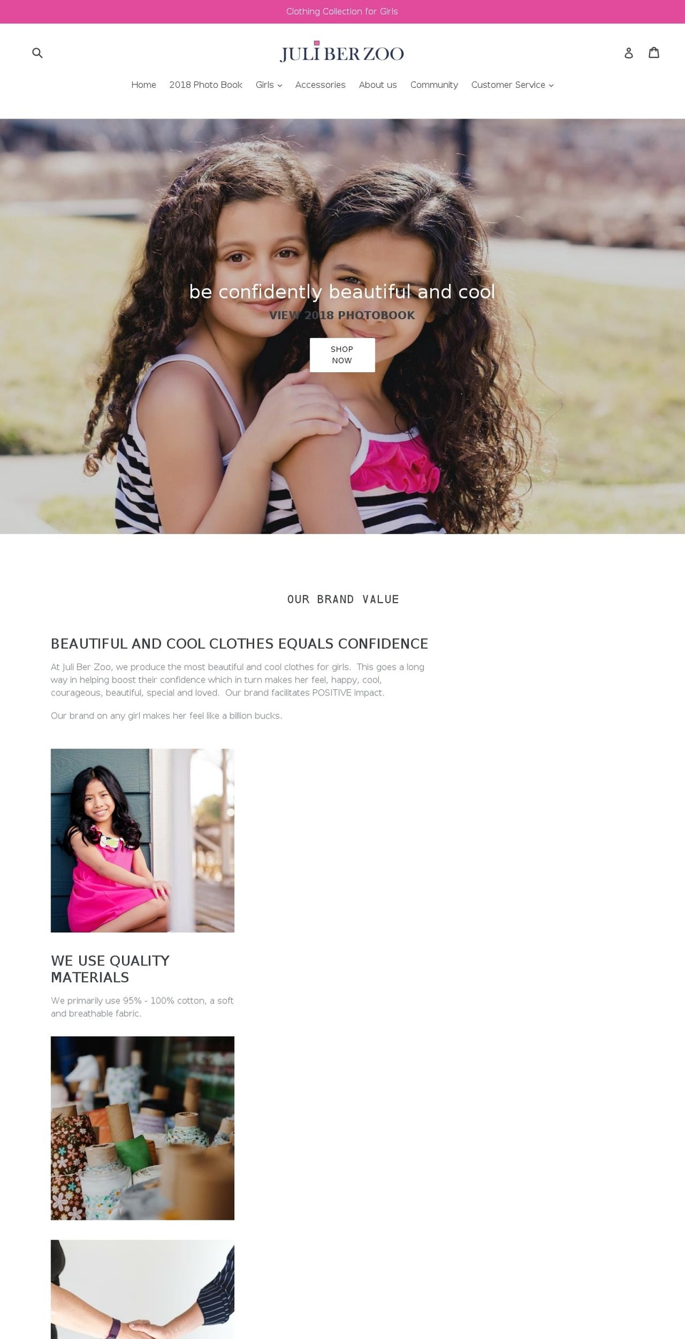 juliberzoo.com — Shopify storefront screenshot