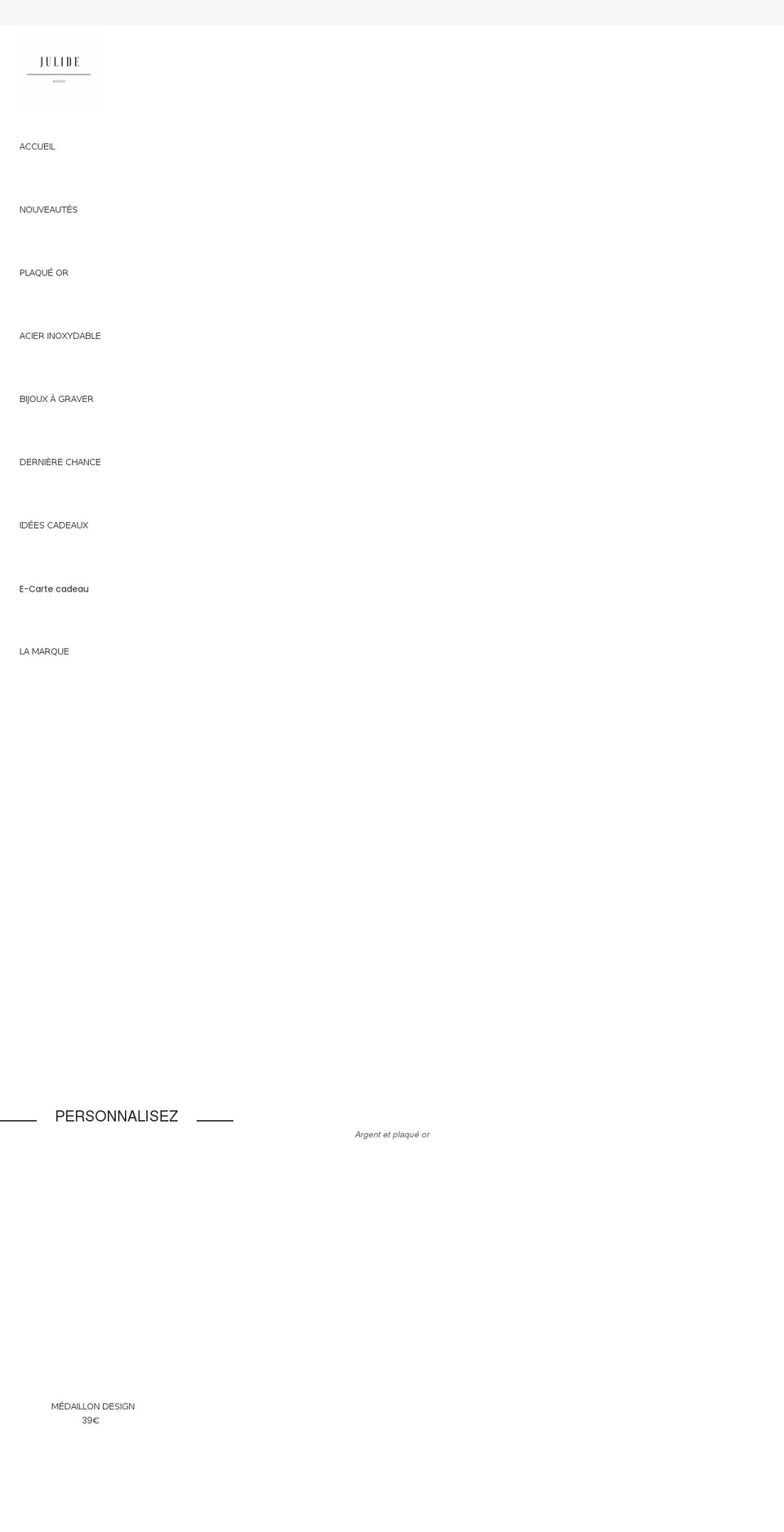 julidebijoux.com shopify website screenshot