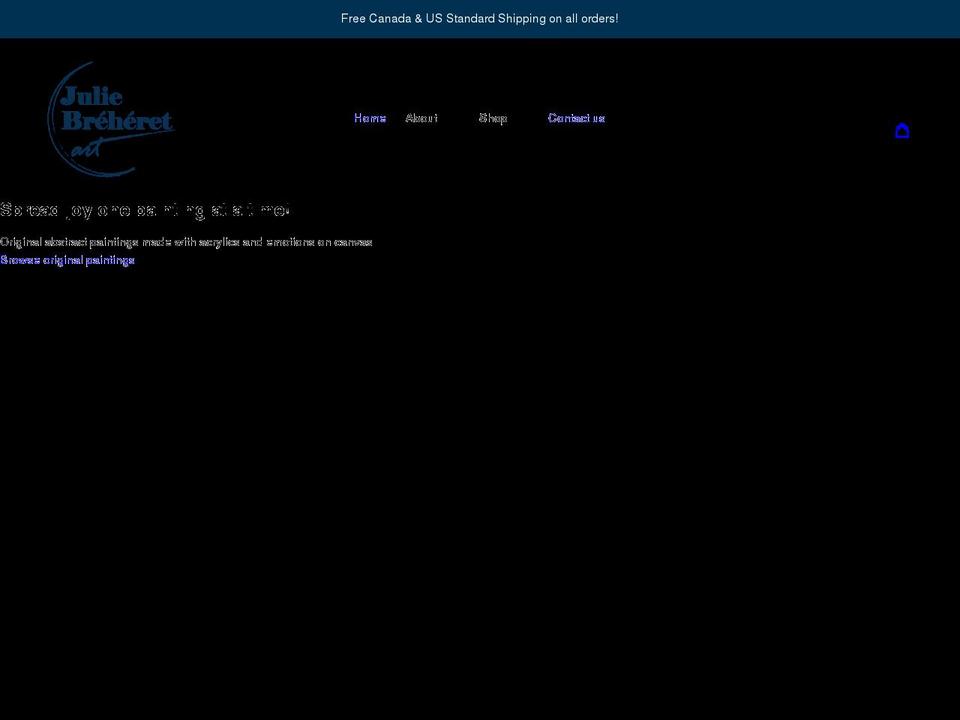 juliebreheret.com shopify website screenshot