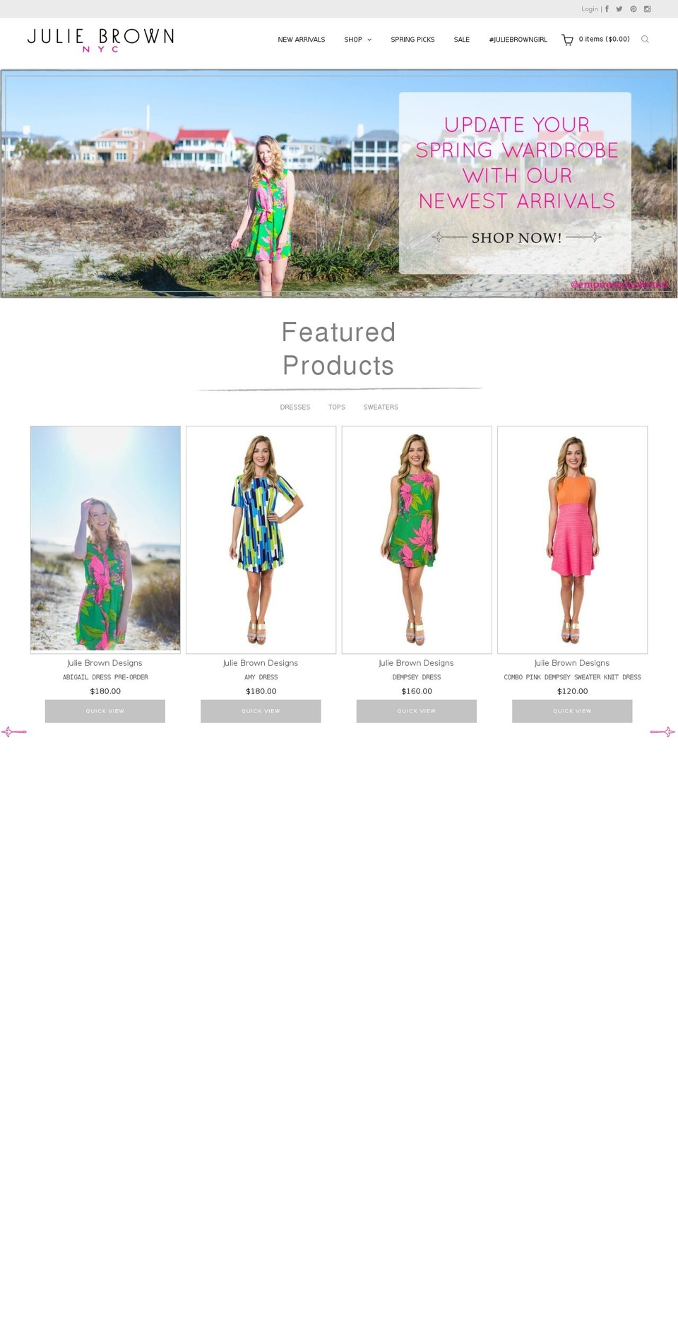 Flora Bea NYC Shopify theme site example juliebrowndesigns.com