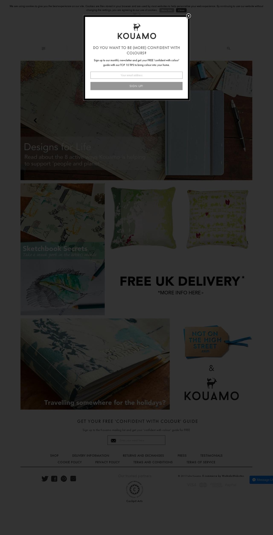 juliekouamo.com shopify website screenshot