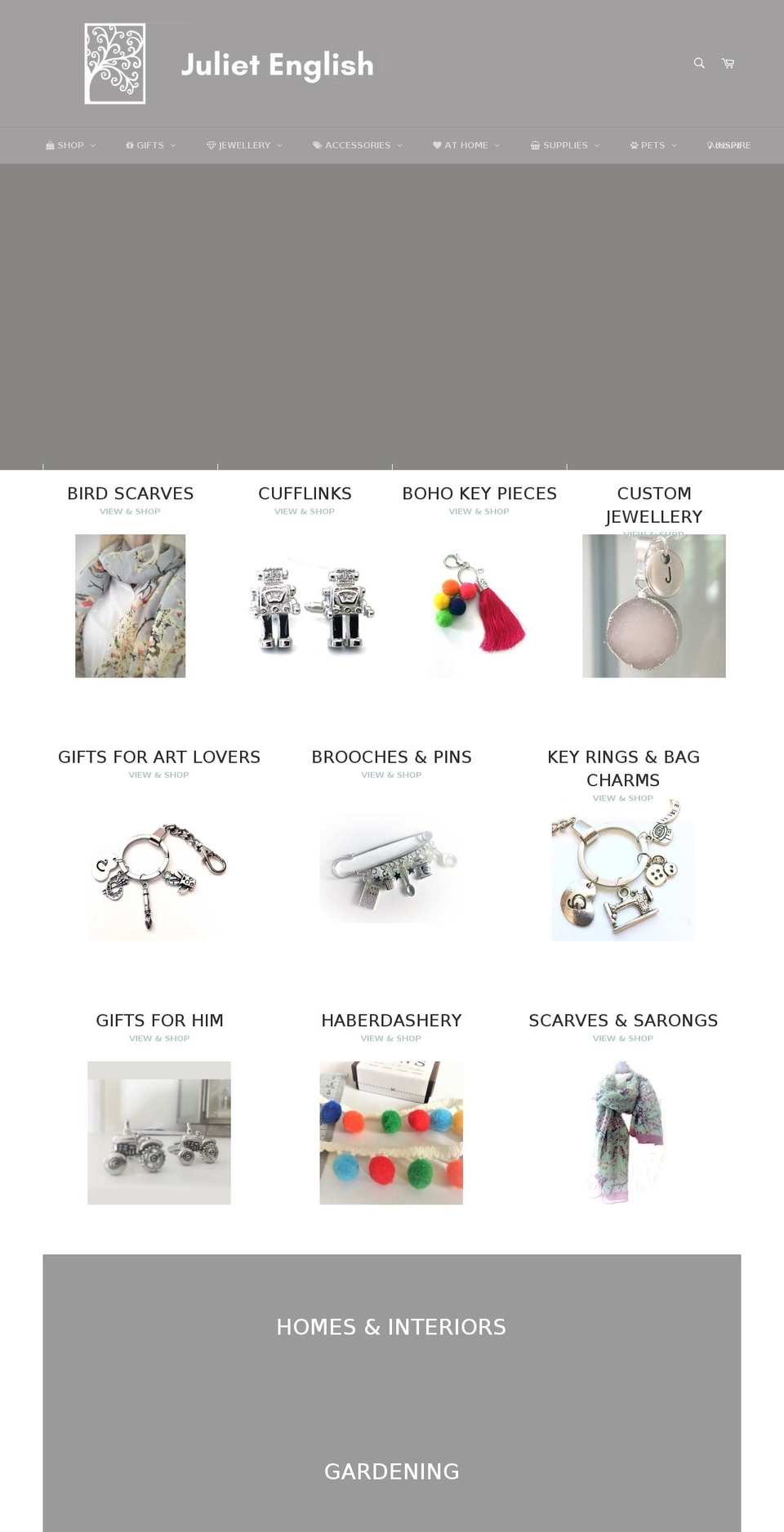 julietenglish.com — Shopify storefront screenshot