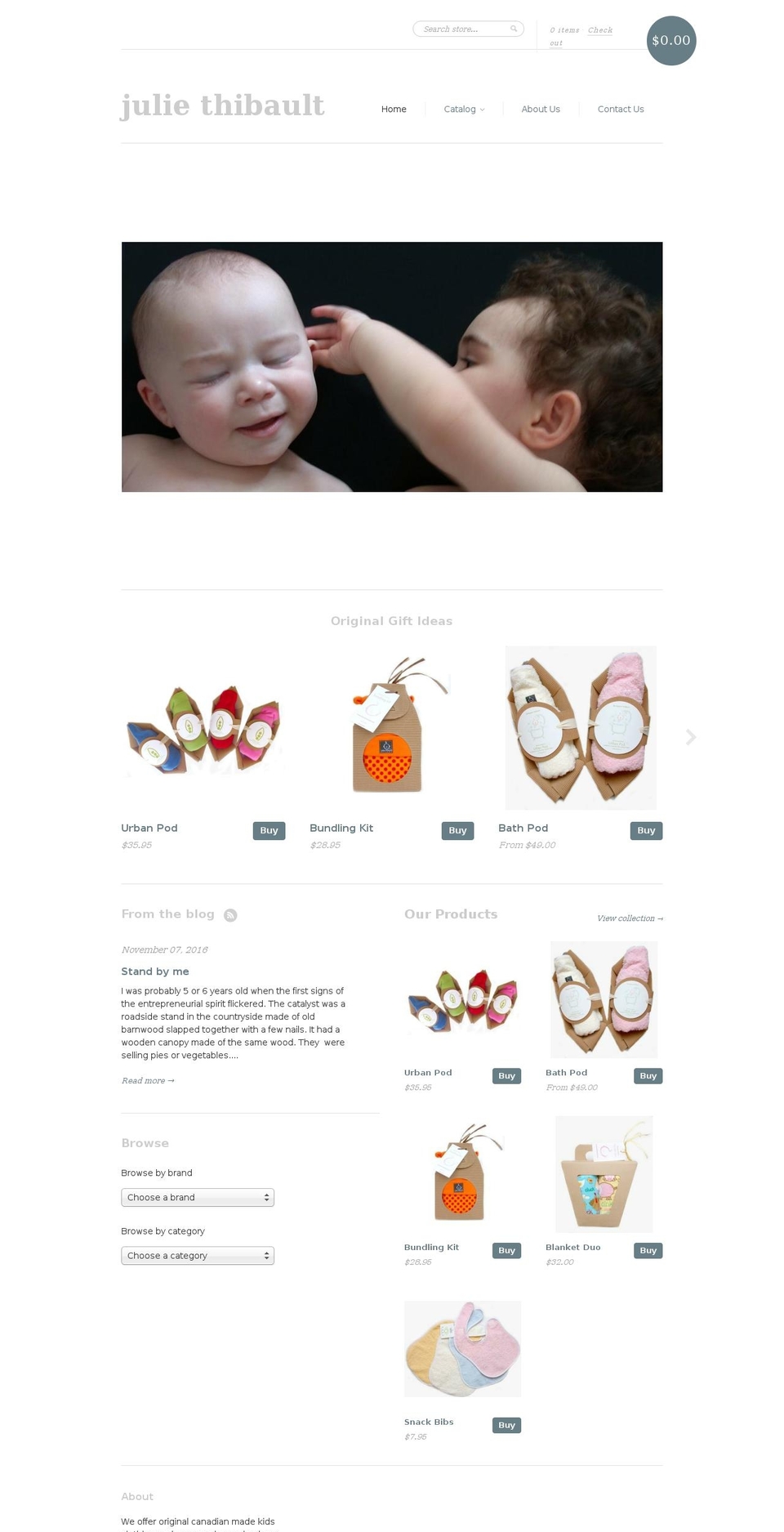 juliethibault.com shopify website screenshot