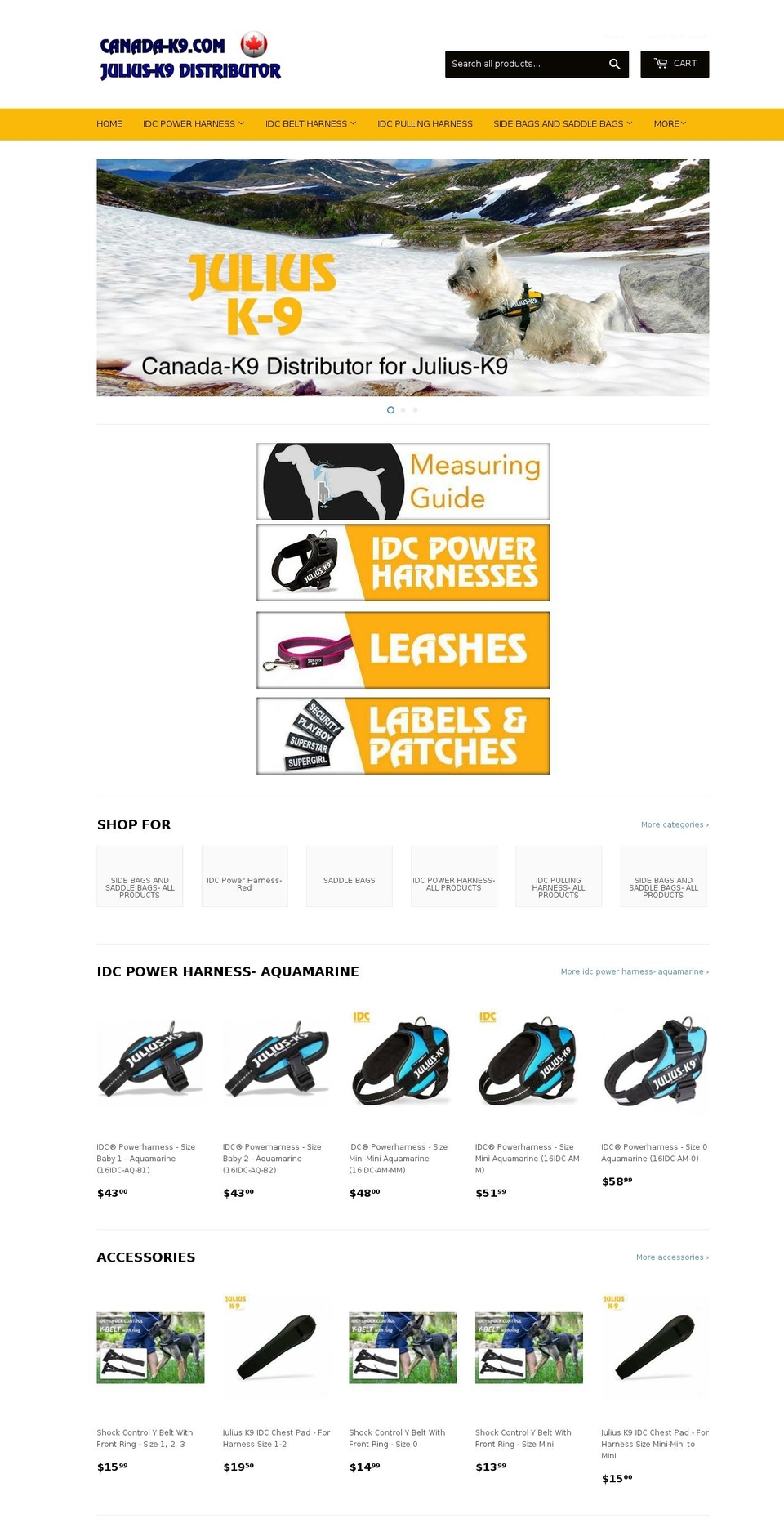 FASTOR Shopify theme site example juliusk9.ca