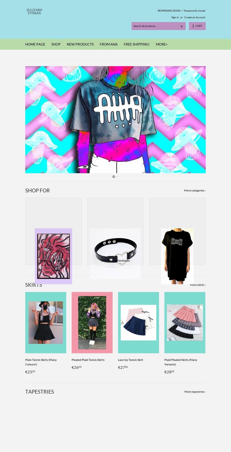 juliusrpittman.com shopify website screenshot