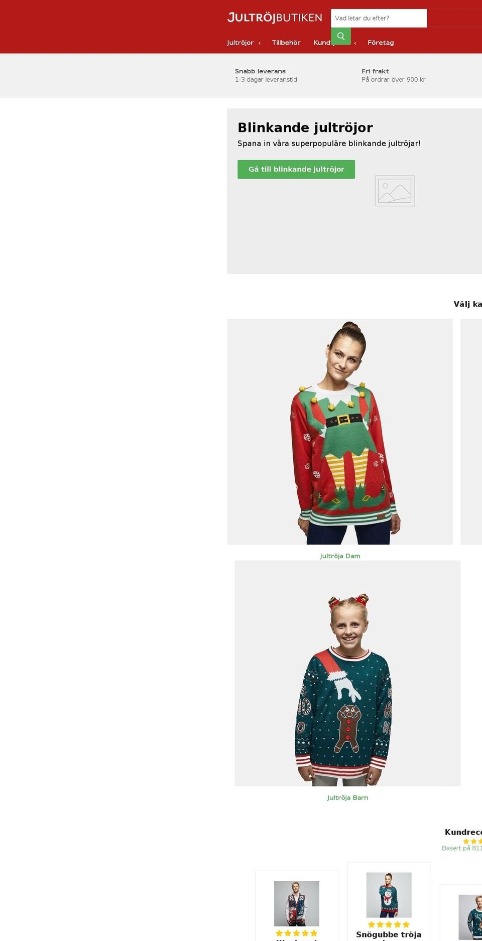 jultrojbutiken.se shopify website screenshot