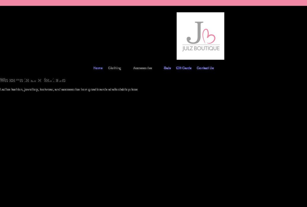 julzboutique.co.uk shopify website screenshot