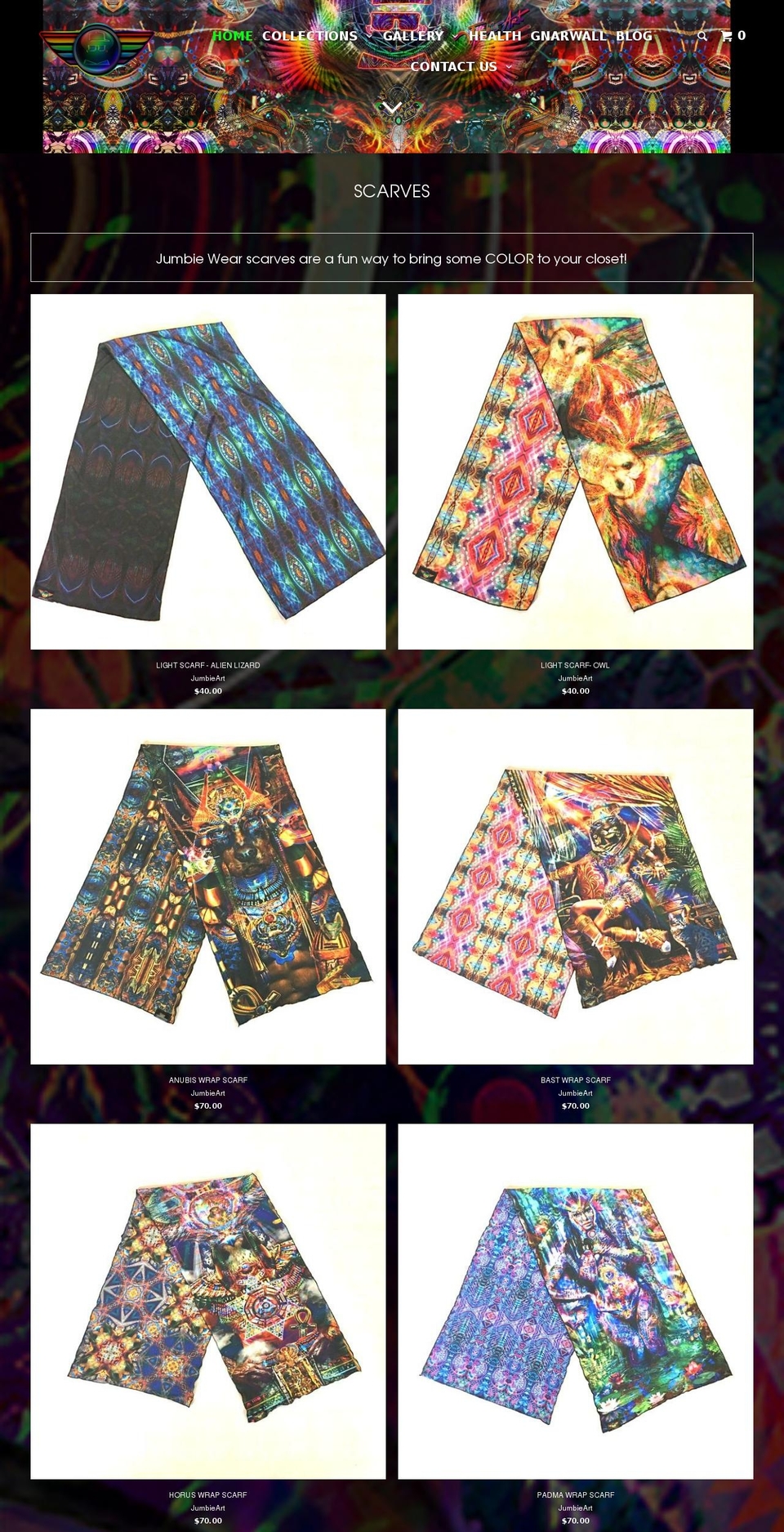 jumbieart.com shopify website screenshot