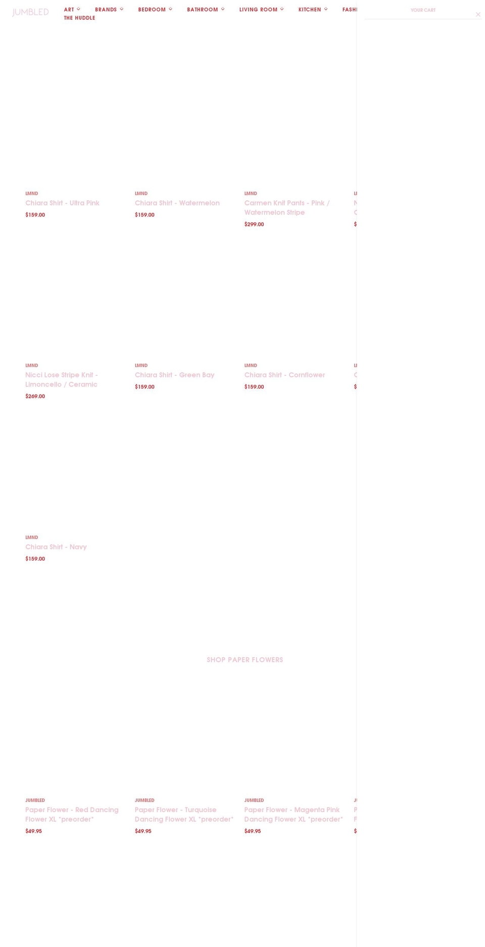 jumbled.myshopify.com shopify website screenshot