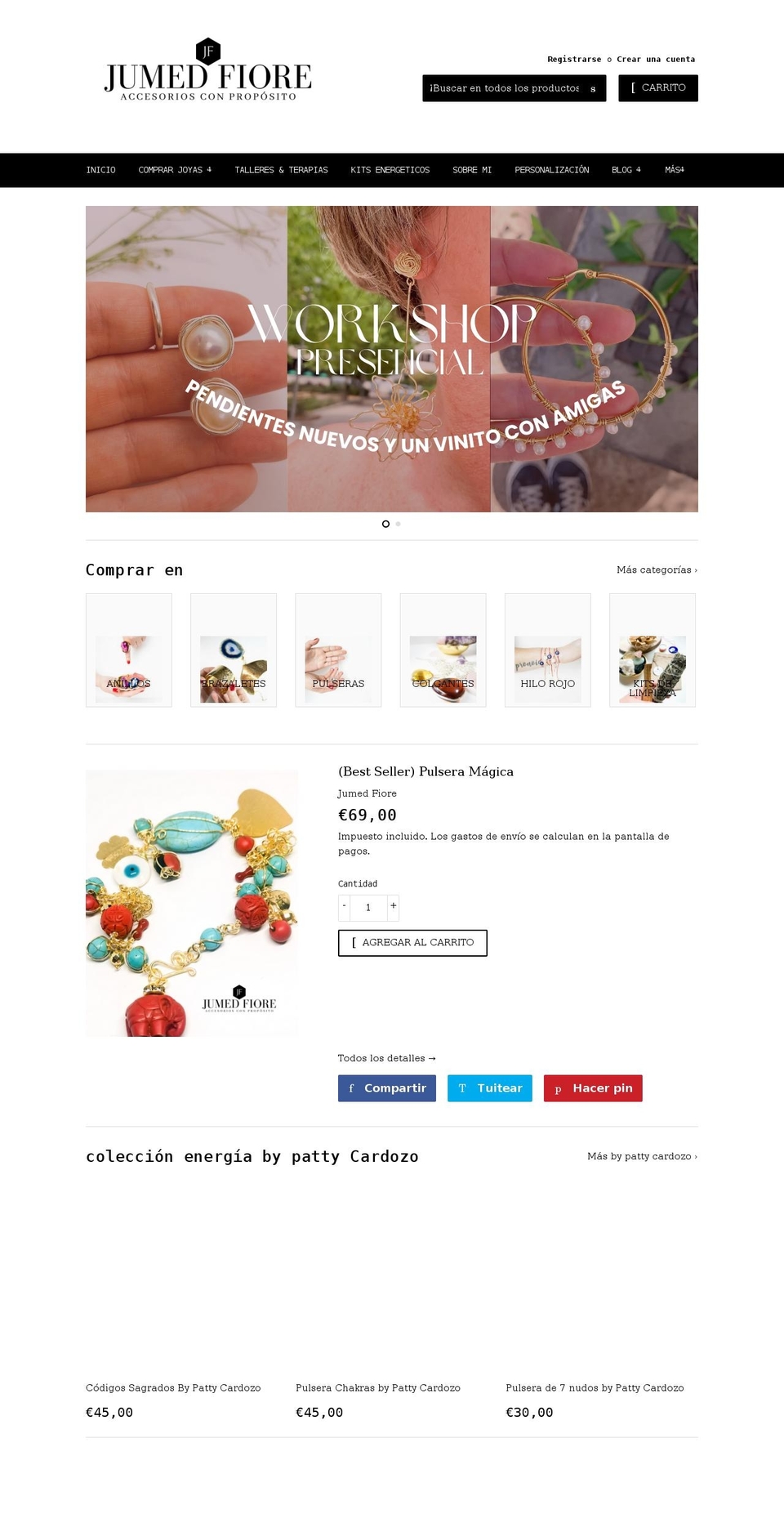 jumedfiore.com shopify website screenshot