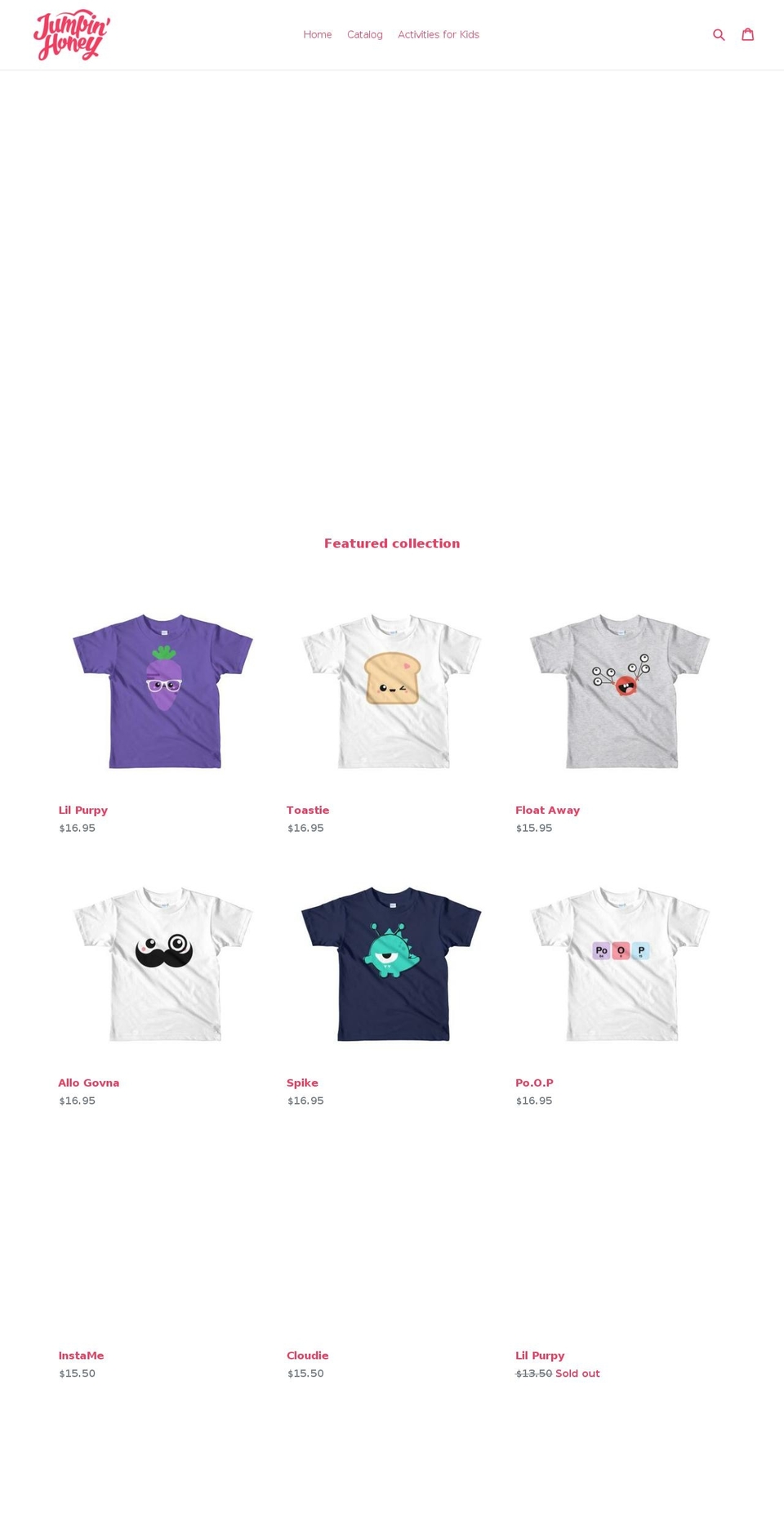 jumpinhoney.com — Shopify storefront screenshot