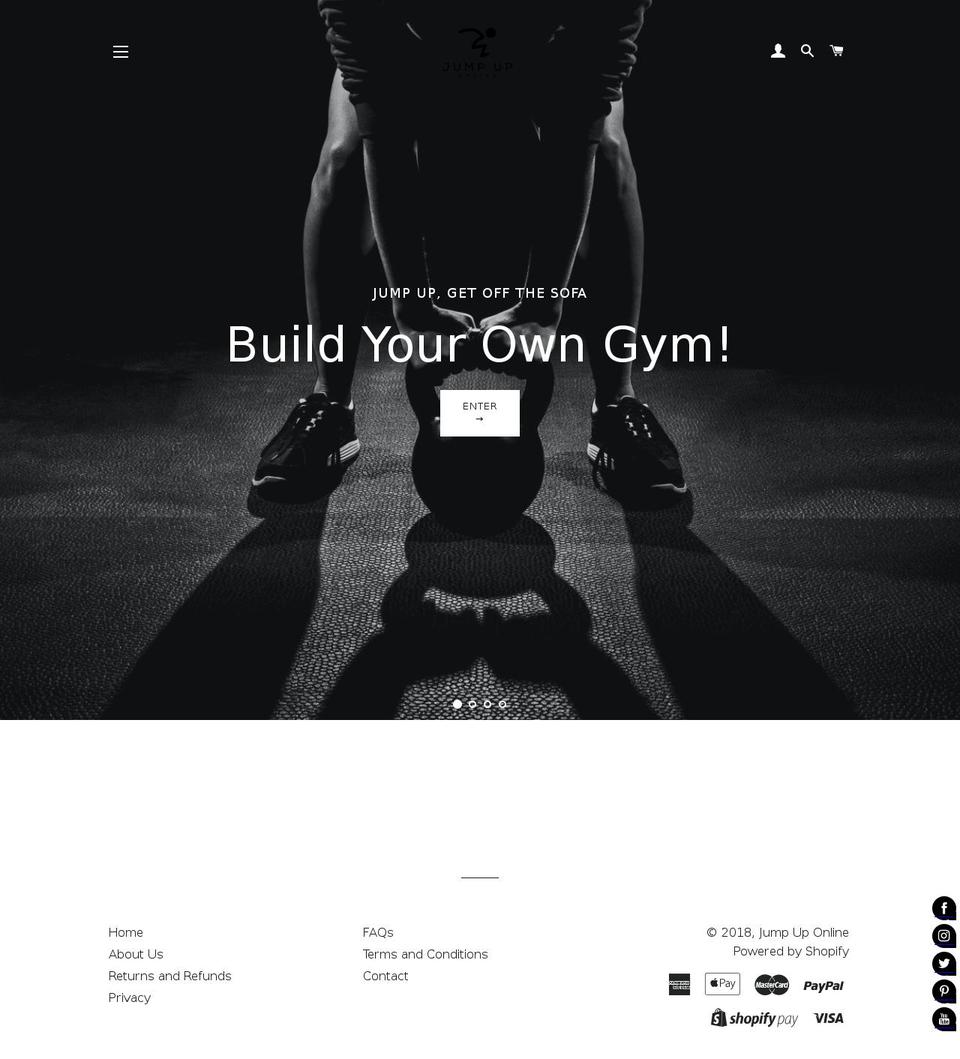 jumpuponline.com shopify website screenshot