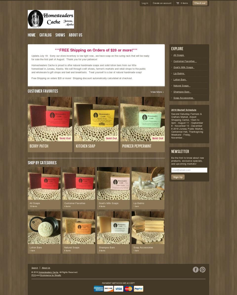 juneausoap.com — Shopify storefront screenshot