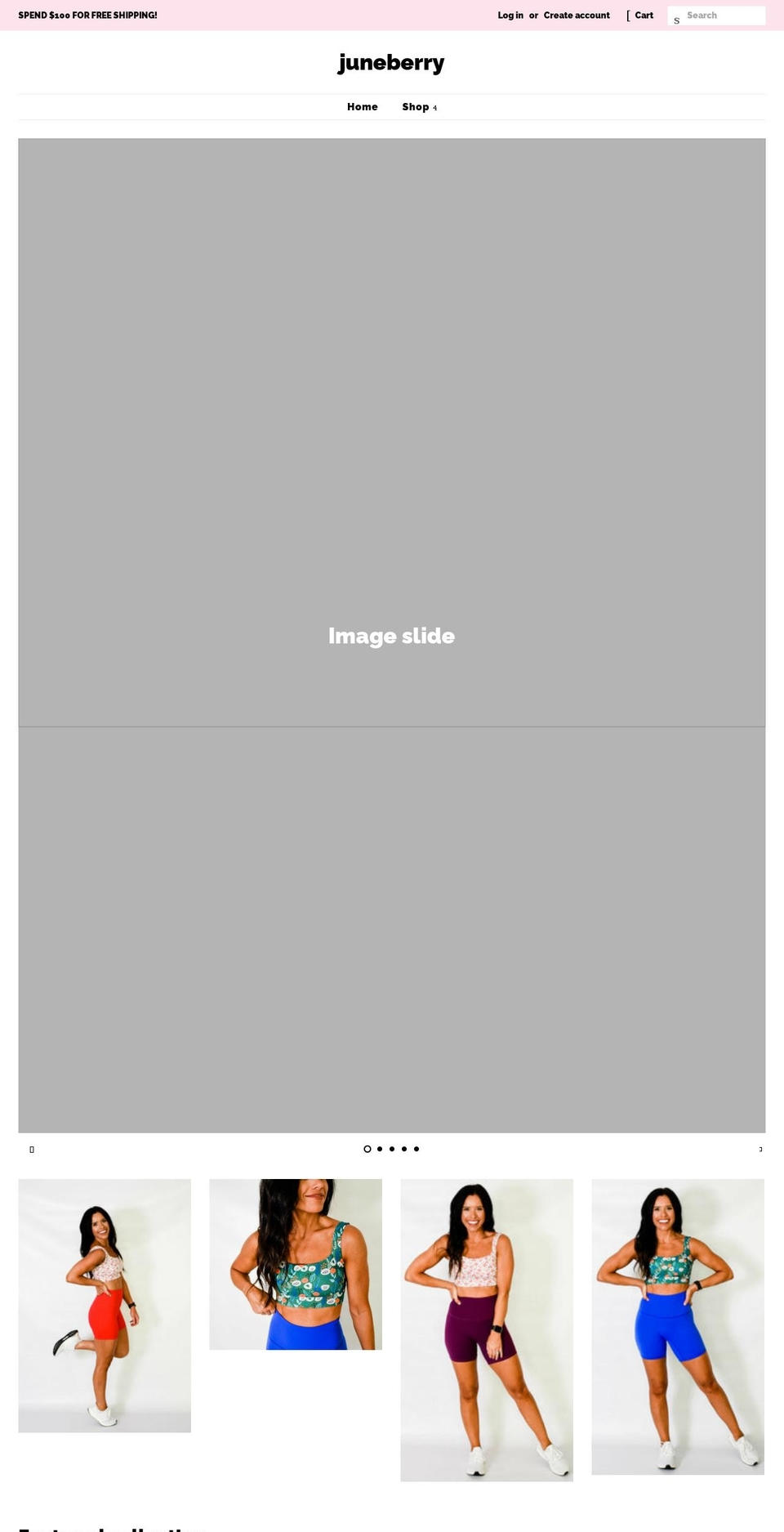 juneberryapparel.com shopify website screenshot