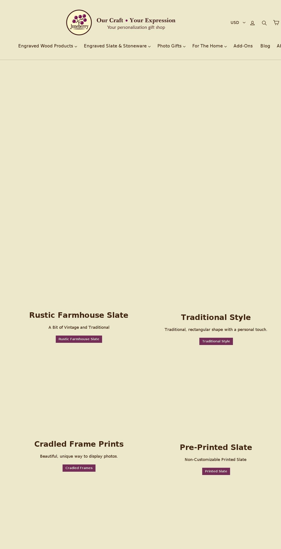 juneberrygifts.com — Shopify storefront screenshot