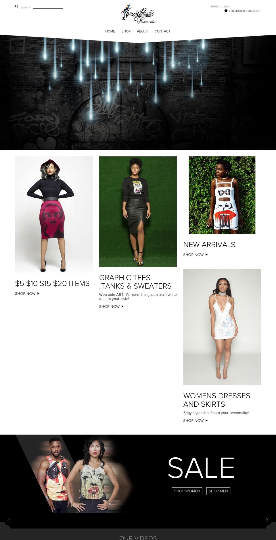 junesyves.com shopify website screenshot