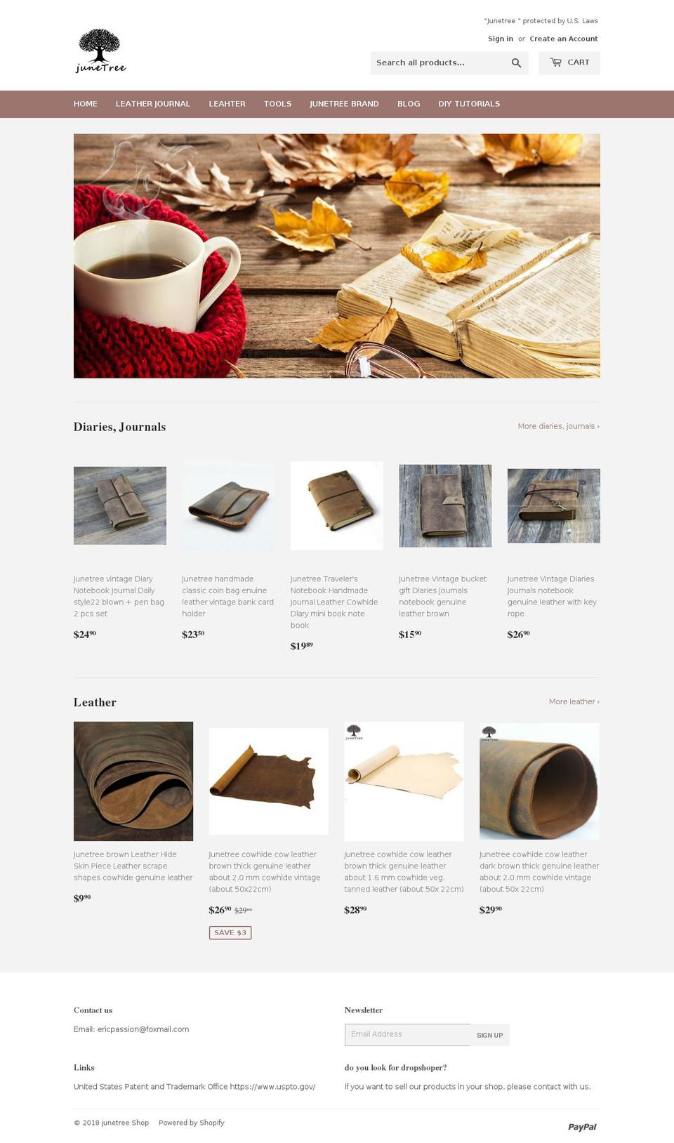 junetreeshop.com — Shopify storefront screenshot