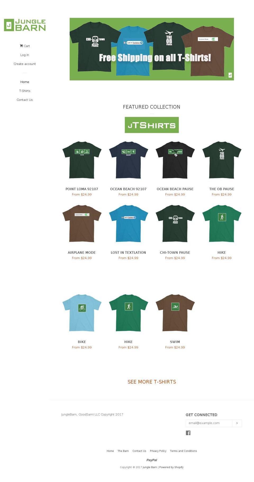 junglebarn.com shopify website screenshot