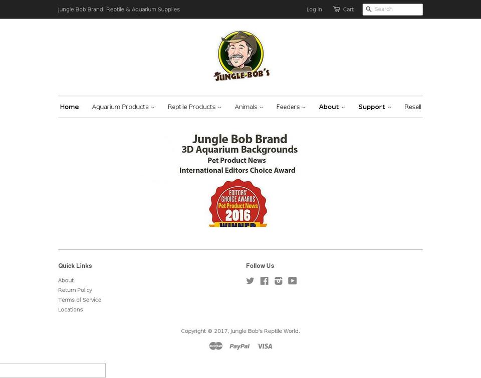 junglebobenterprise.com shopify website screenshot