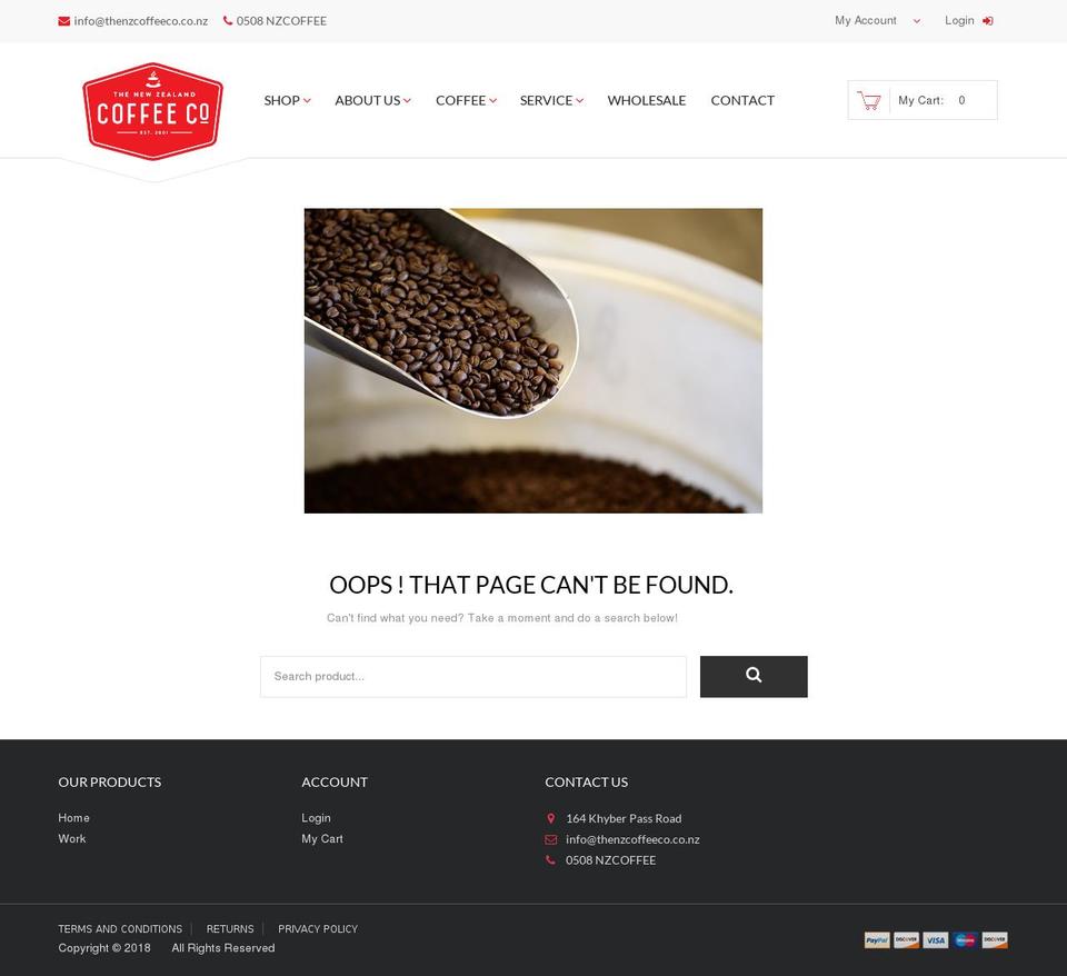 junglecoffee.co.nz shopify website screenshot