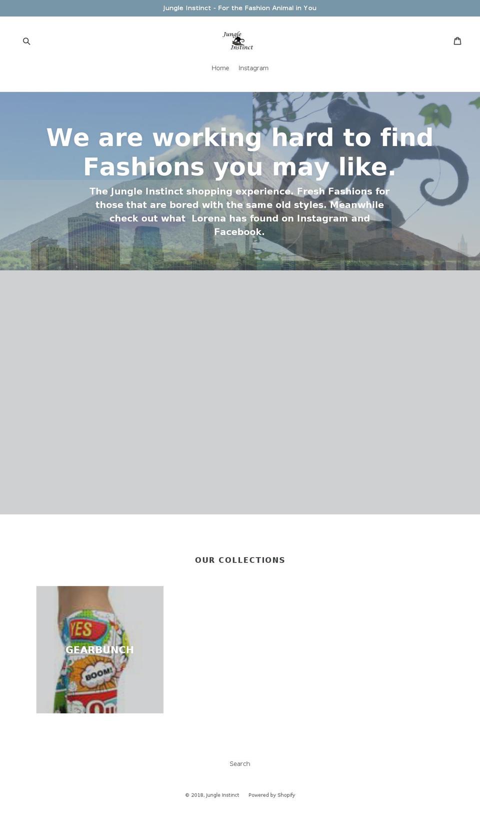 jungleinstinct.com shopify website screenshot