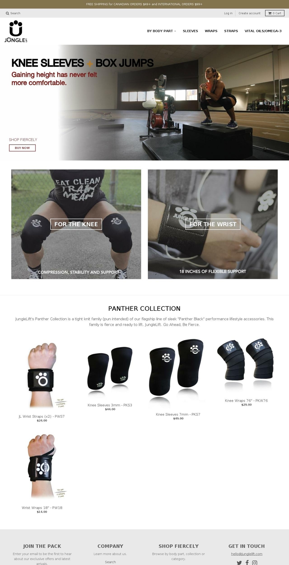 junglelift.com — Shopify storefront screenshot