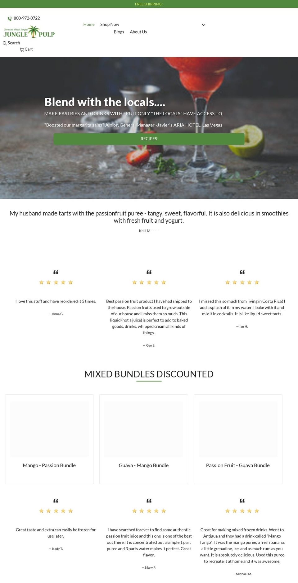 junglepulp.com shopify website screenshot