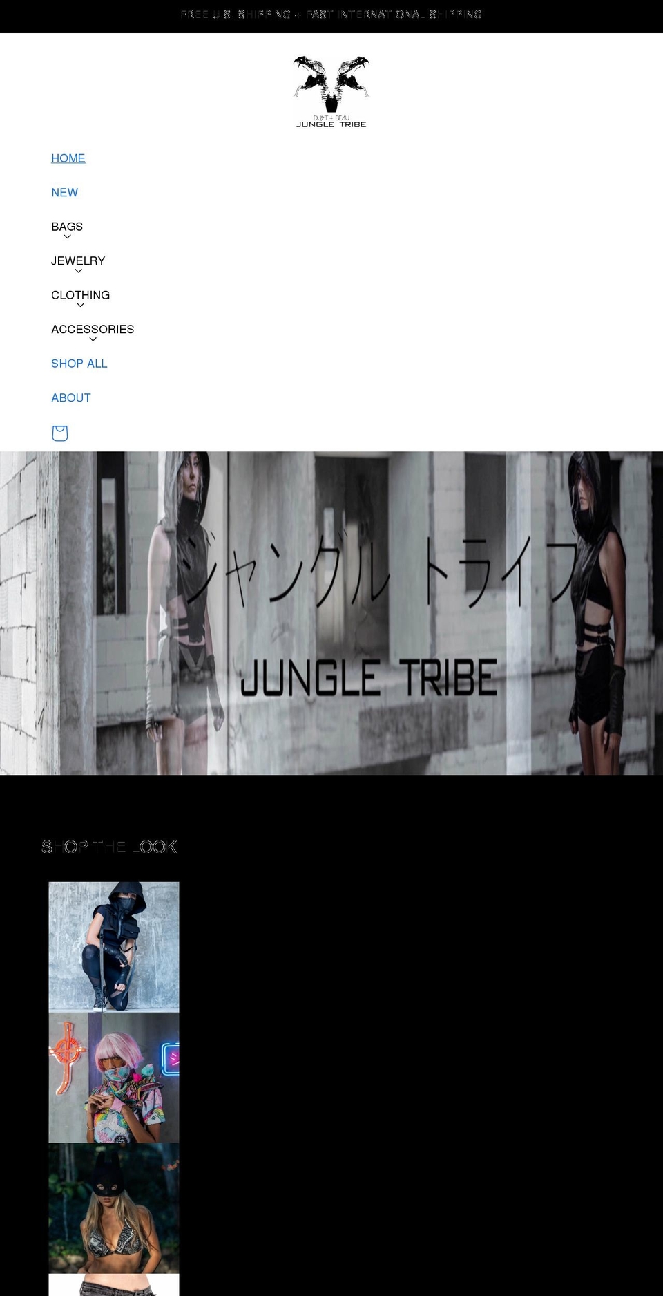 Theme Updates Shopify theme site example jungletribela.com