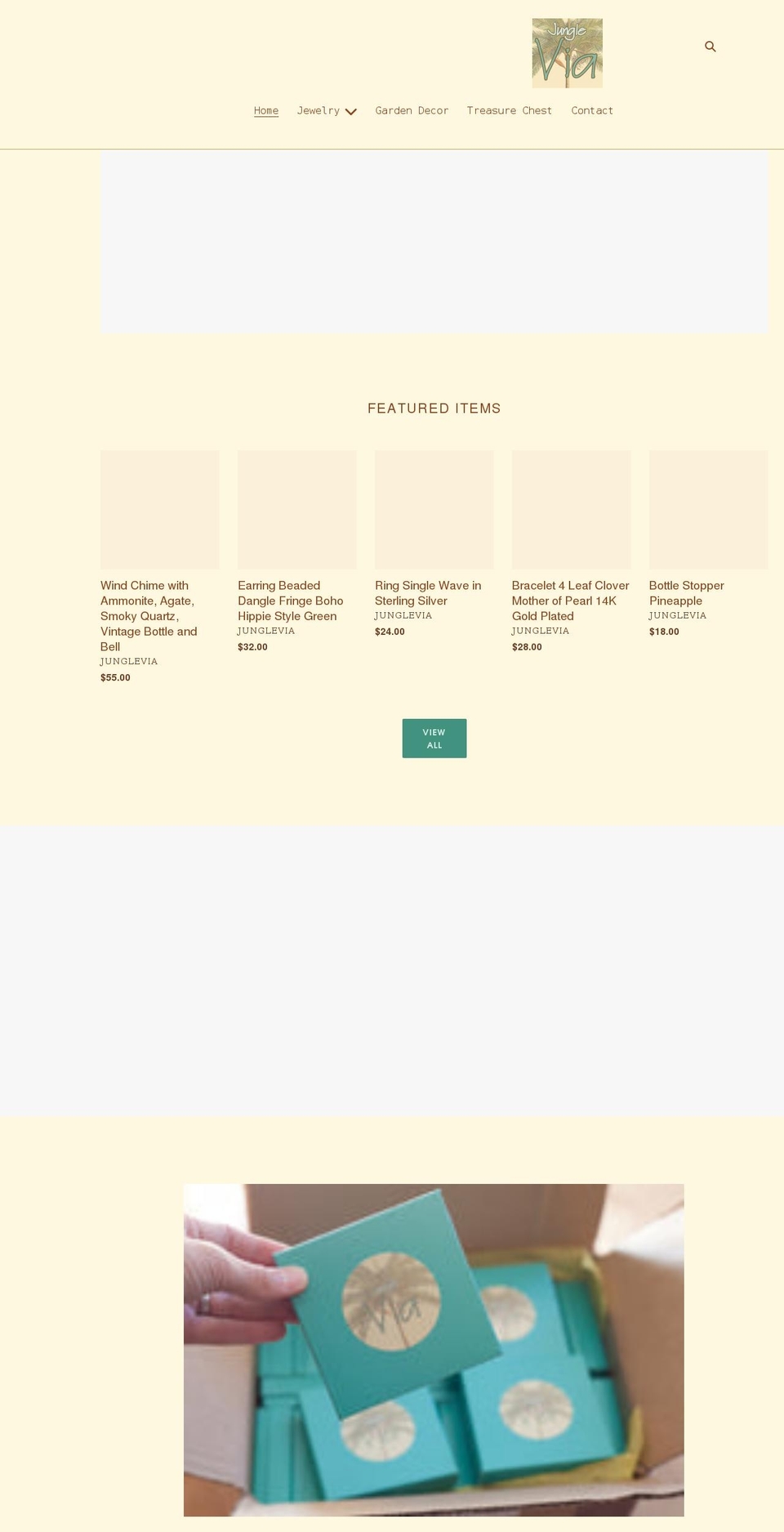 junglevia.com shopify website screenshot