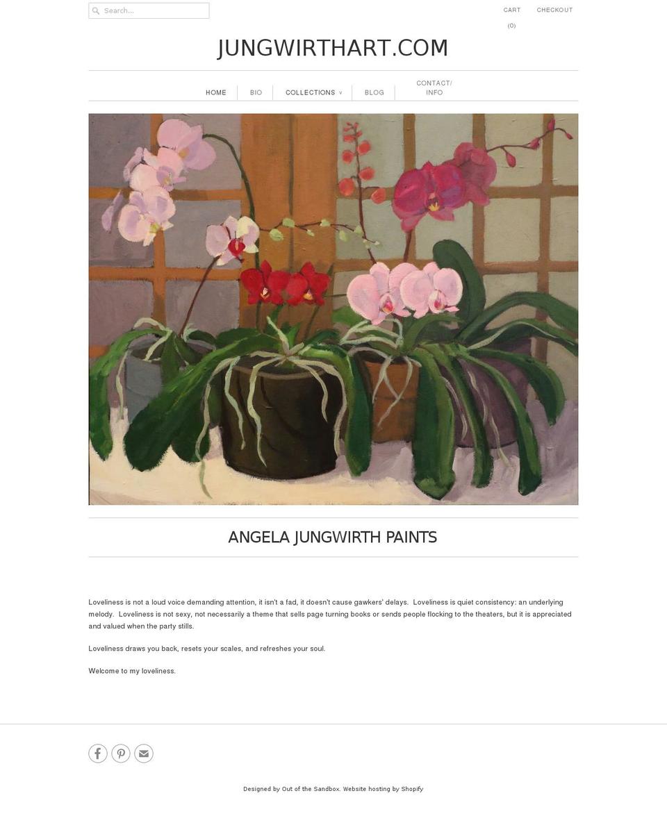 jungwirthart.com — Shopify storefront screenshot
