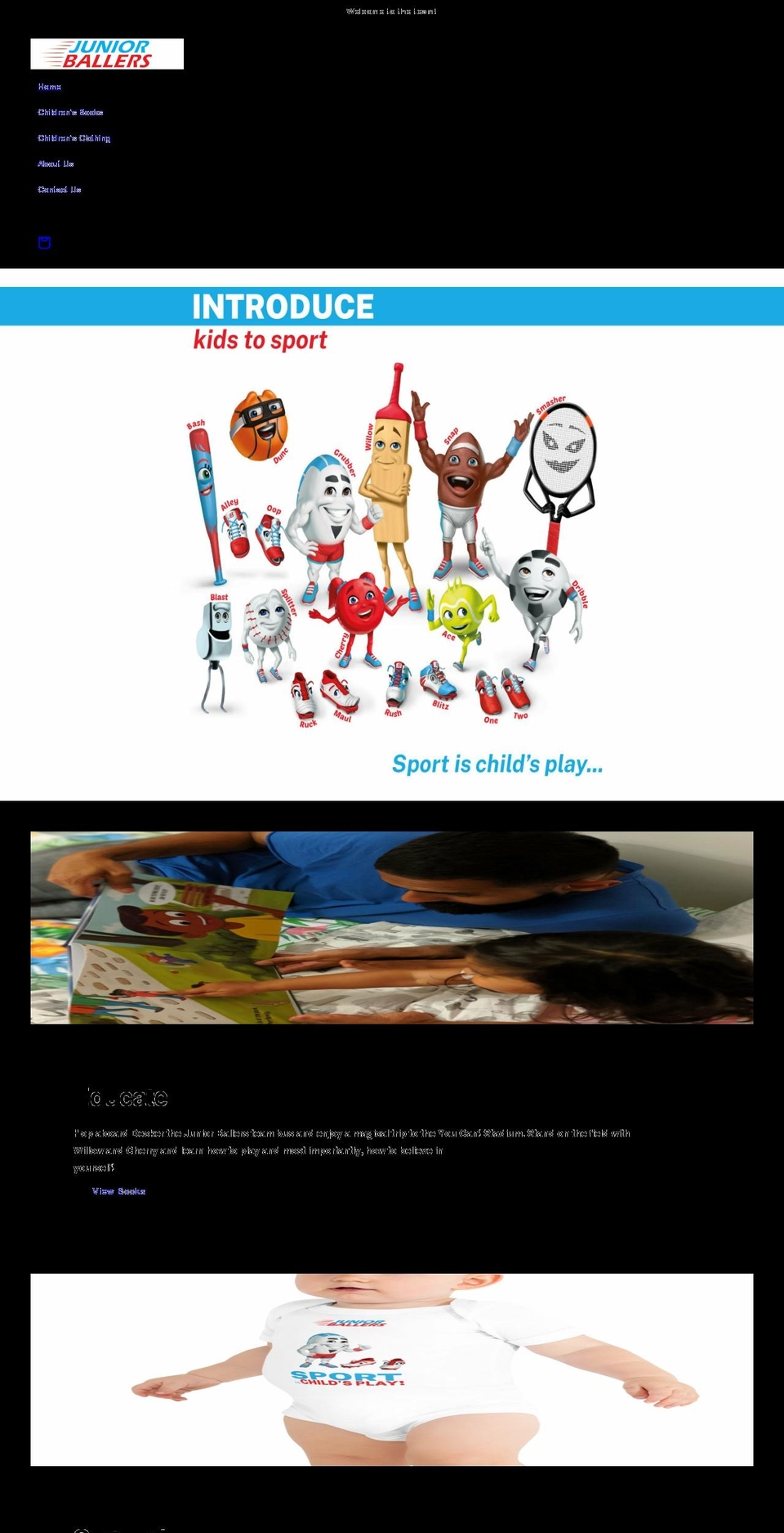 juniorballers.com shopify website screenshot
