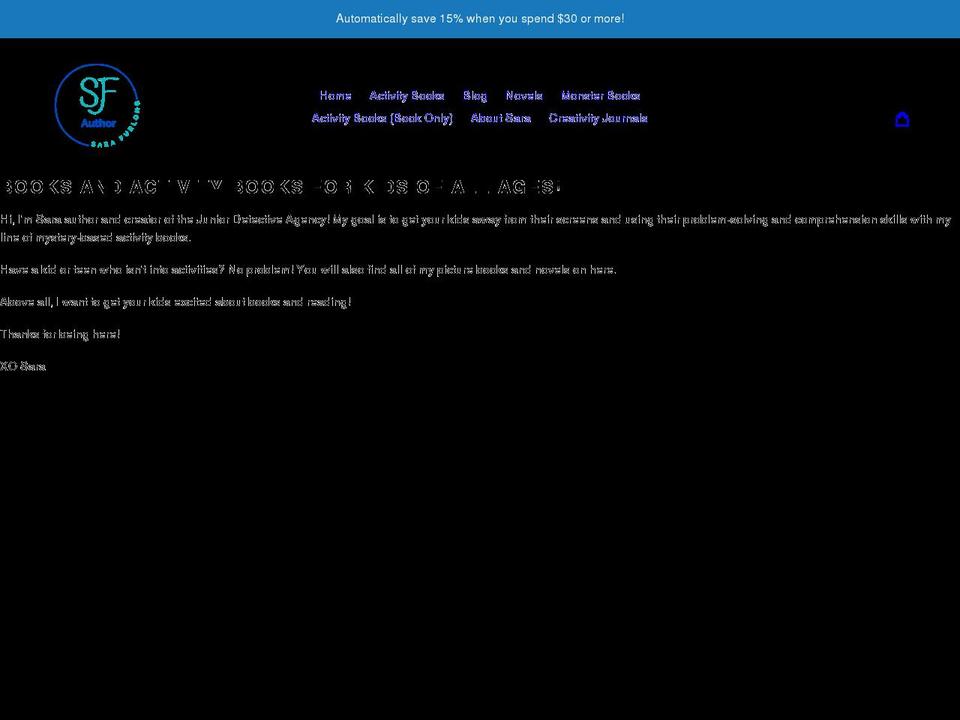 juniordetectiveagency.com shopify website screenshot