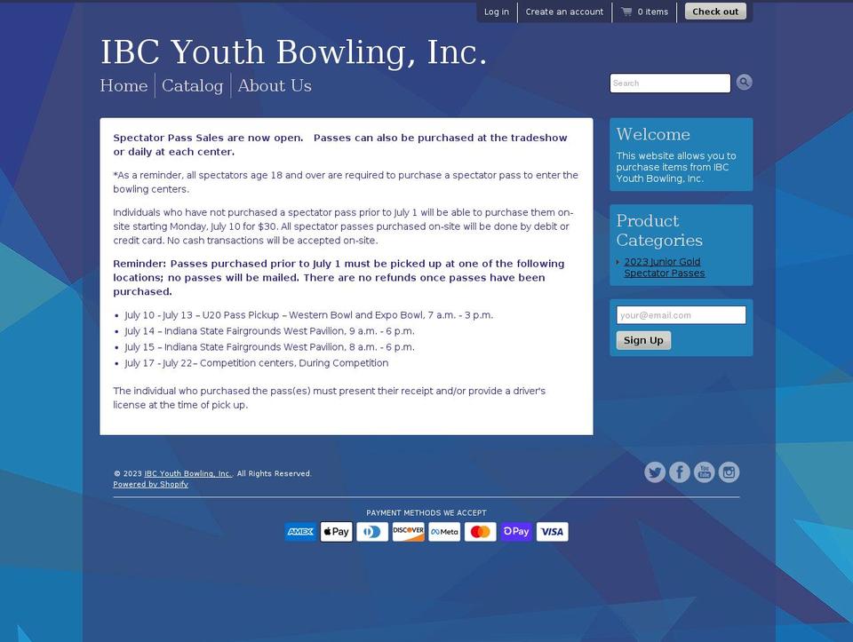 juniorgoldchampionships.myshopify.com shopify website screenshot