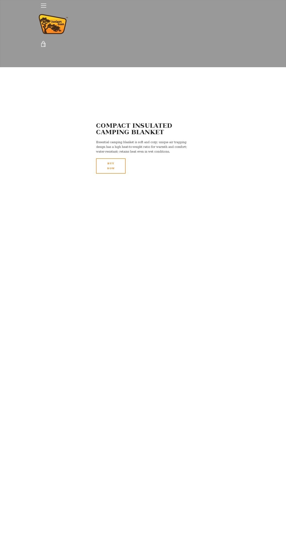 juniper-gear.com shopify website screenshot
