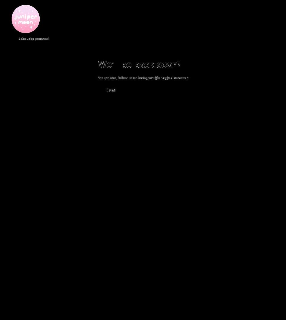 juniper-moon.co.uk shopify website screenshot