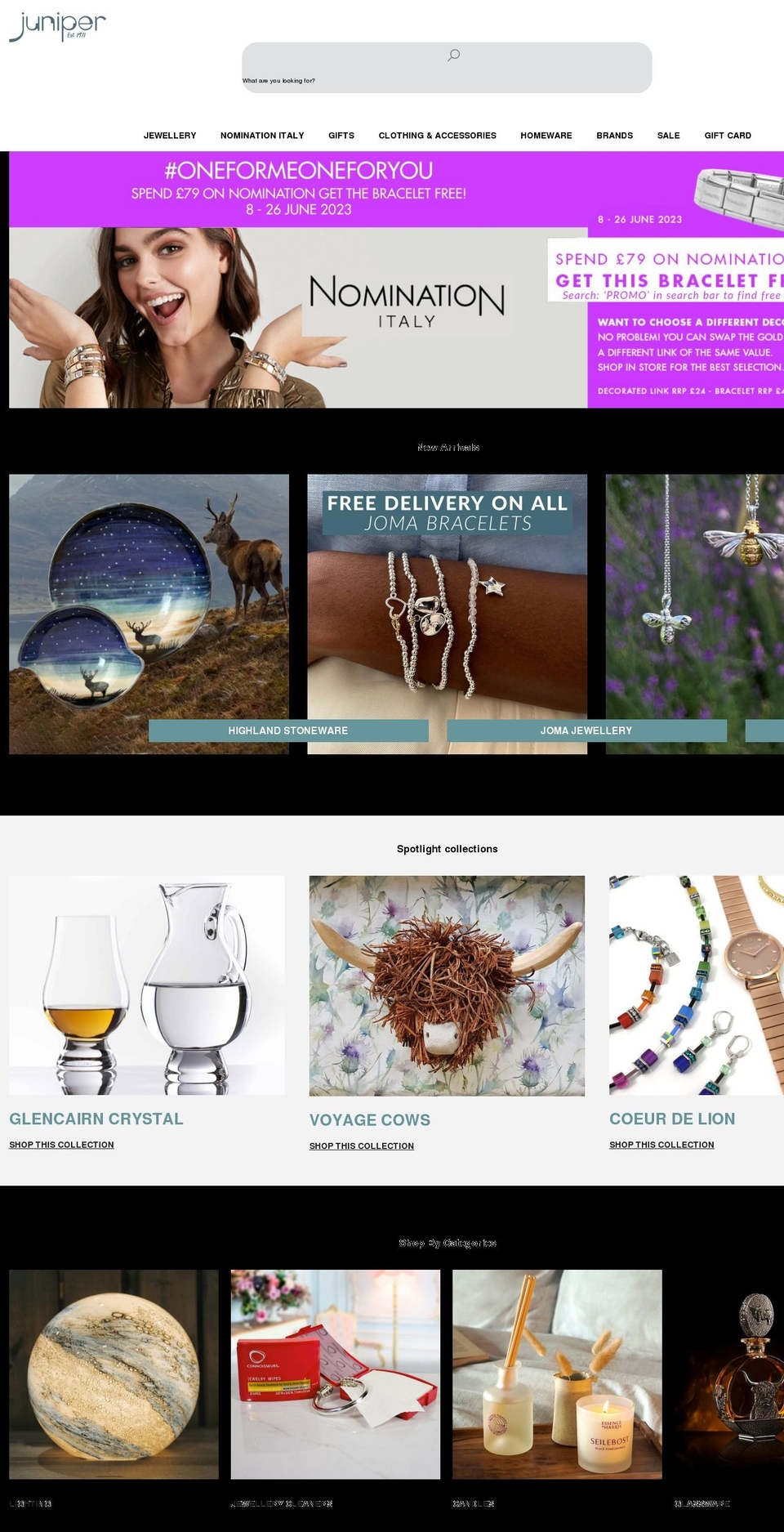 juniperaberdeen.co.uk shopify website screenshot