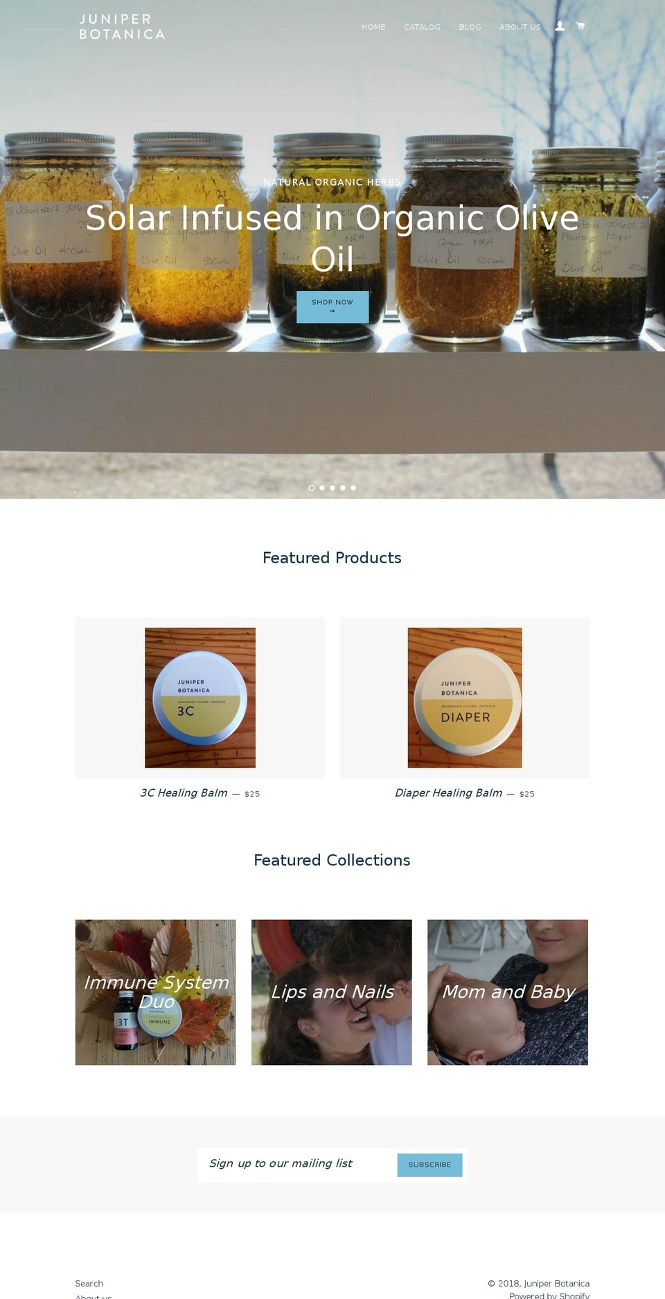 juniperbotanica.com — Shopify storefront screenshot