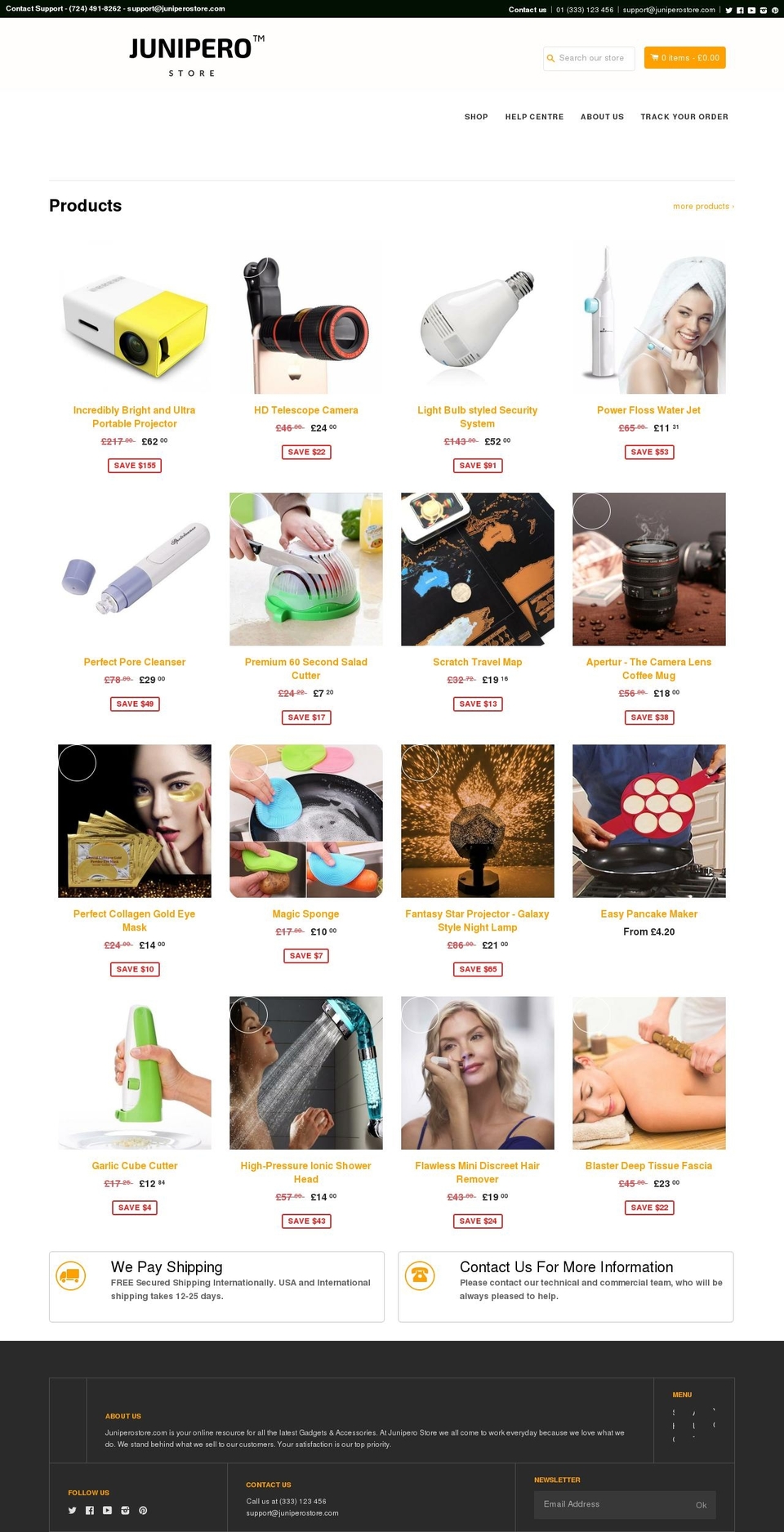 juniperostore.com shopify website screenshot