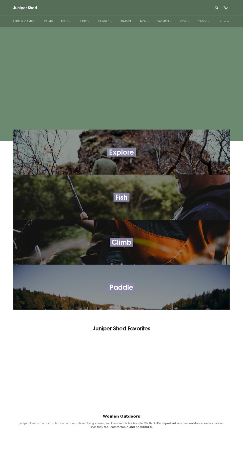 junipershed.com — Shopify storefront screenshot