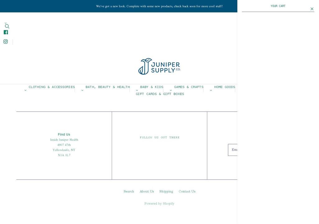 junipersupply.ca shopify website screenshot