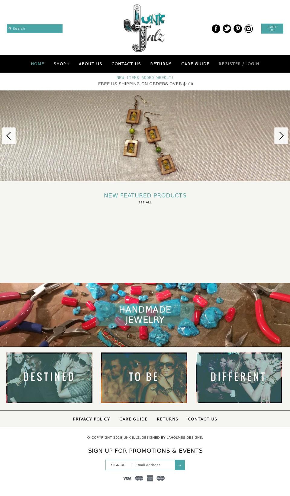 junkjulz.com — Shopify storefront screenshot