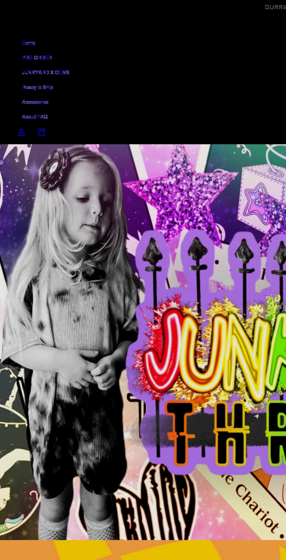 junkyardbabythreads.com shopify website screenshot