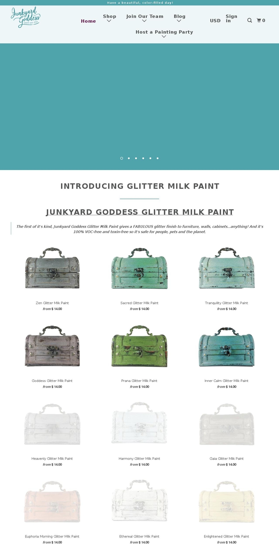 junkyardgoddess.com — Shopify storefront screenshot