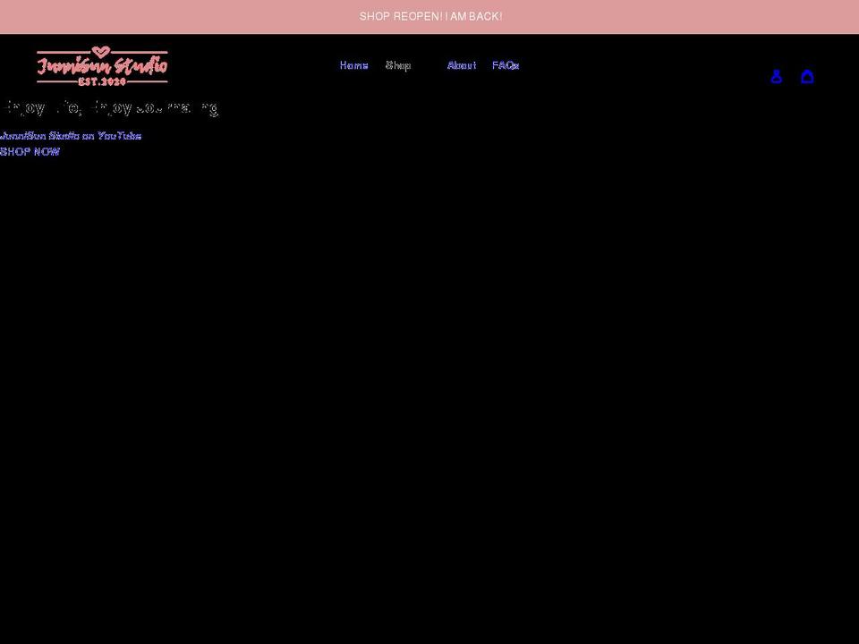 junnisunstudio.com shopify website screenshot