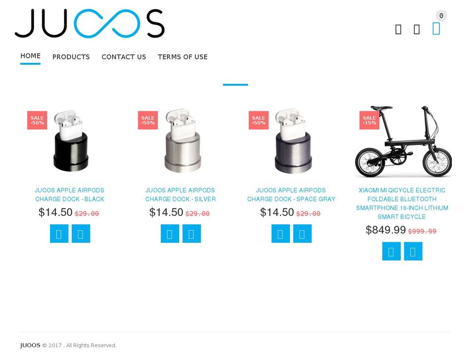 juoos.com shopify website screenshot